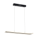 Suspension RAY rectangle lumineux noir et blanc LED 12W blanc naturel 840Lm Minimaliste 