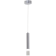 Suspension CARBON cylindre métal chromé LED blanc neutre 4000k 25W 