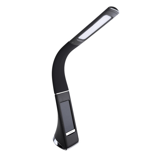Lampe de bureau flexible et tactile GALA noir 420Lm LED blanc chaud dimmable 6W 
