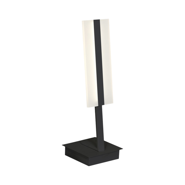 Lampe à poser RAY rectangle lumineux vertical noir et blanc LED 12W blanc naturel 840Lm Minimaliste 