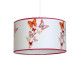 Suspension BUTTERFLIES abat-jour blanc Papillons rouge orange E27 Enfant 