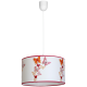 Suspension BUTTERFLIES abat-jour blanc Papillons rouge orange E27 Enfant 