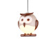 Suspension OWL abat-jour hibou marron blanc E14 Enfant 