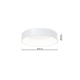 Plafonnier OHIO abat-jour 45cm acrylique blanc LED 24W blanc neutre 4000k 1680Lm Minimaliste 