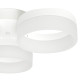 Plafonnier RING 3 anneaux lumineux blanc en cercle LED blanc neutre 2520Lm 36W Design chic 