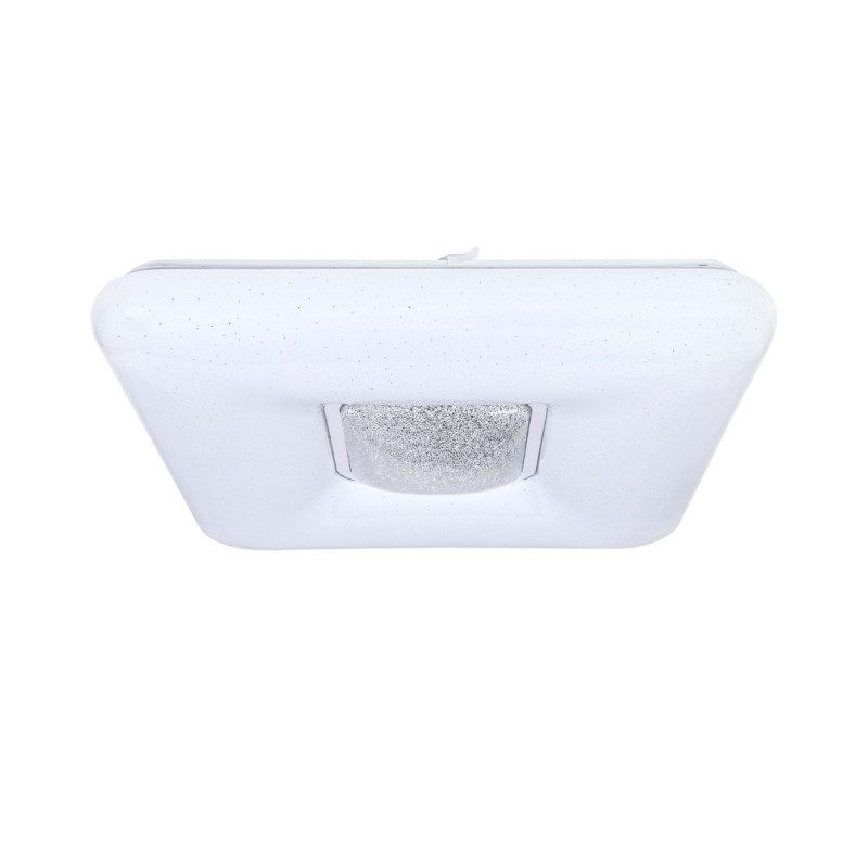 Plafonnier YAX carré blanc LED 24W réglable 3000k à 6000k 1820Lm dimmable avec télécommande 