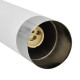 Suspension DANI 3 tubes métal blanc et chromé miniGU10 Industriel 