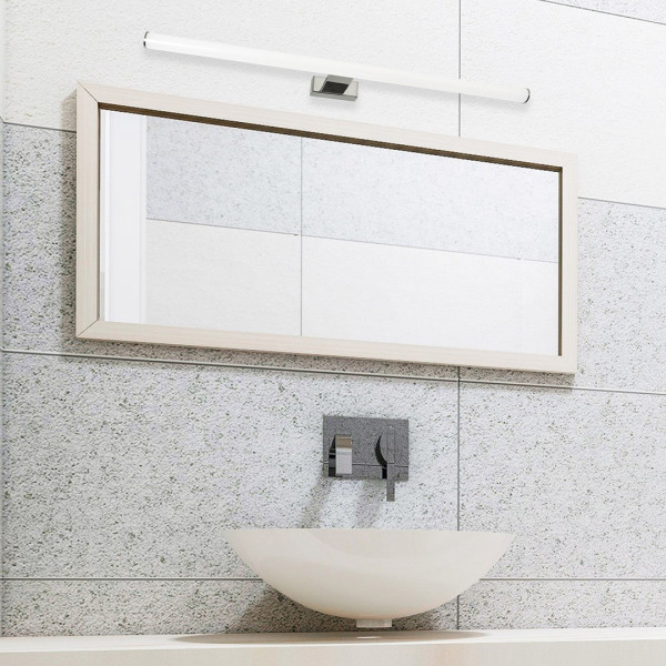 Applique murale salle de bain DUNA 60cm chromé LED blanc neutre 4000k 966Lm 13,8W Minimaliste 