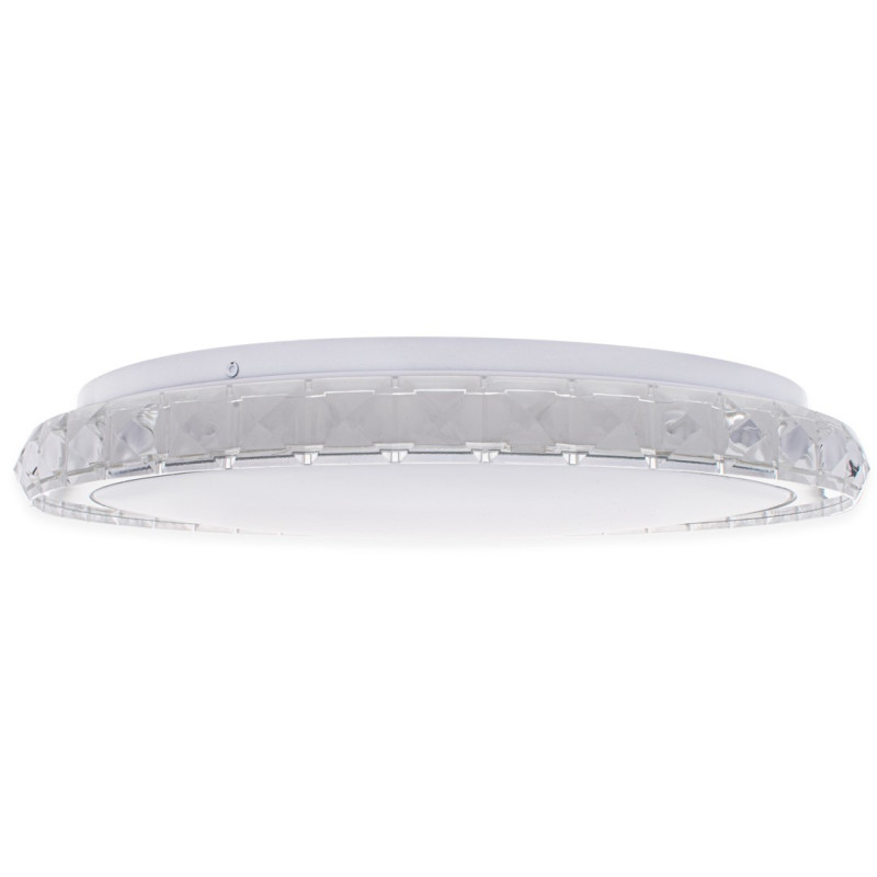 Plafonnier LAYLA rond 40cm blanc 1560Lm LED CTT 3000k à 6000k 33W dimmable avec télécommande 