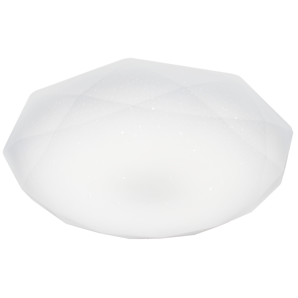 Plafonnier HEX 36cm géométrique à facettes LED 16W blanc neutre 1300Lm Vintage 