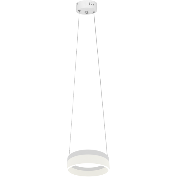 Suspension RING anneau lumineux blanc 20cm LED blanc neutre 840Lm 12W Design chic 
