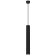 Suspension HUDSON  tube métal noir GU10 Minimaliste 