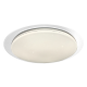 Plafonnier ONTARIO rond 76cm plastique blanc LED 80W CCT changement couleur 3000k à 6000k dimmable 6000Lm 