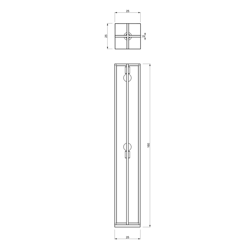 Lampadaire métal noir ARNOLD rectangulaire E27 Industriel 