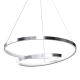 Suspension LUCERO spirale infini métal chromé LED blanc neutre 48W 2400Lm Design chic 