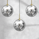 Suspension REFLEX 3 boules verre fumé miroir doré E14 et E27 Design chic 