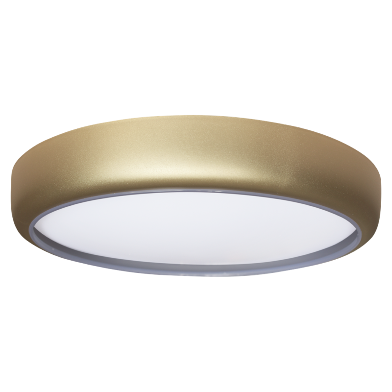 Plafonnier GEA rond 39cm métal doré LED 36W CCT 3000k à 6000k 2520Lm dimmable Minimaliste 