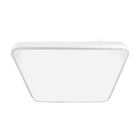 Plafonnier FABIO carré 37 cm blanc LED blanc neutre 4000K 23W Minimaliste 