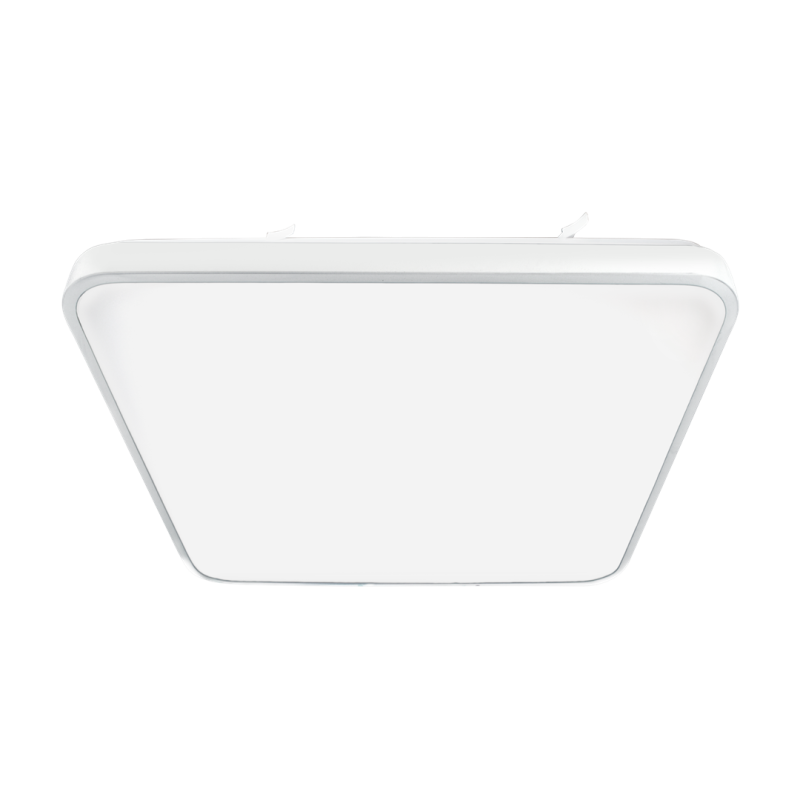 Plafonnier FABIO carré 37 cm blanc LED blanc neutre 4000K 23W Minimaliste 