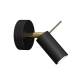 Plafonnier PRESTON métal noir et doré spot orientable mini GU10 Industriel 