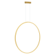 Suspension SATURNO Anneau doré 80cm LED 46W blanc neutre 4000k 2500Lm Design chic 