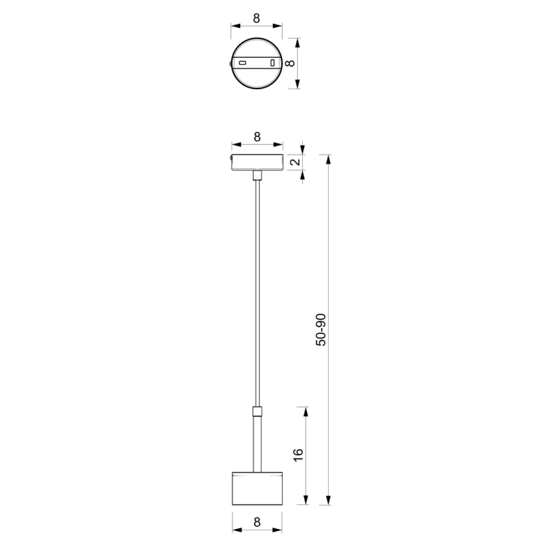 Suspension ARENA abat-jour cylindrique métal vert et doré GX53 Design chic 