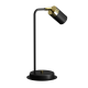 Lampe de bureau JOKER métal noir anneau doré GU10 Minimaliste 