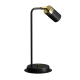 Lampe de bureau JOKER métal noir anneau doré GU10 Minimaliste 