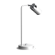 Lampe de bureau JOKER métal blanc anneau chromé GU10 Minimaliste 