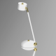 Lampe de bureau ARENA métal blanc et doré GX53 Design chic 