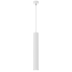 Suspension HUDSON tube métal blanc GU10 Minimaliste 