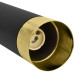 Suspension DANI 3 tubes métal noir et doré miniGU10 Industriel 