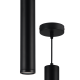 Suspension PORTER tube noir GU10 IP44 