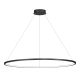 Suspension SATURNO Anneau noir 120cm LED 65W blanc neutre 4000k 3500Lm Design chic 