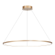 Suspension SATURNO Anneau doré 100cm LED 57W blanc neutre 4000k 3100Lm Design chic 