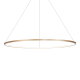 Suspension SATURNO Anneau doré 100cm LED 57W blanc neutre 4000k 3100Lm Design chic 