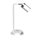 Lampe de bureau JOKER métal blanc anneau chromé GU10 Minimaliste 