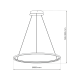 Suspension SATURNO Anneau noir 100cm LED 57W blanc neutre 4000k 3100Lm Design chic 