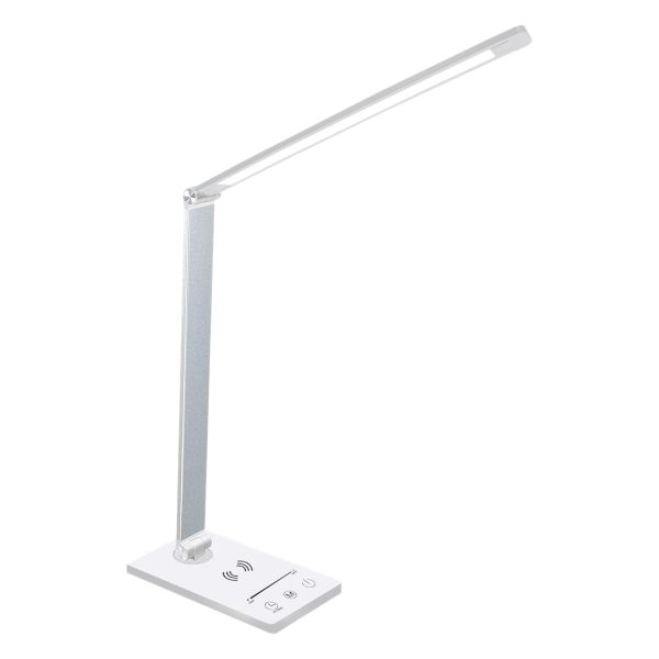 Lampe de bureau VARIO chargeur induction pour téléphone Blanc LED 5W CCT 3000k à 6000k 