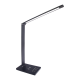 Lampe de bureau VARIO chargeur induction pour téléphone noir LED 5W CCT 3000k à 6000k 