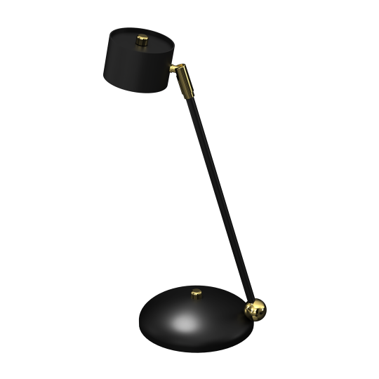 Lampe de bureau ARENA métal noir et doré GX53 Design chic 