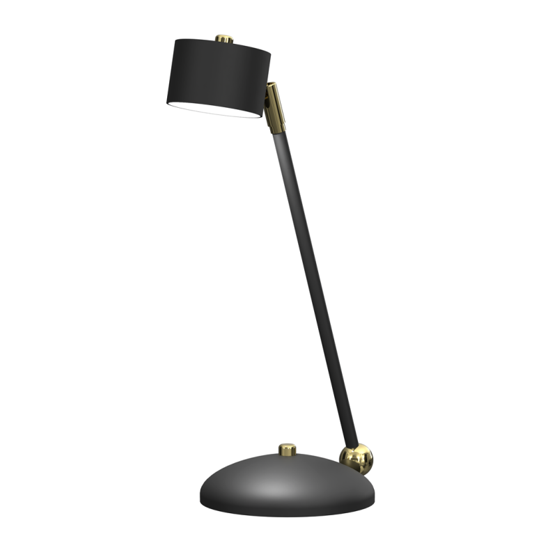 Lampe de bureau ARENA métal noir et doré GX53 Design chic 