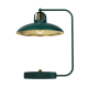 Lampe de bureau FELIX Cloche métal vert intérieur doré E27 Industriel 