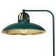 Lampe de bureau FELIX Cloche métal vert intérieur doré E27 Industriel 