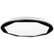 Plafonnier OPTIMA rond 48cm octogone blanc et noir LED 52W CCT 3000k à 6000k 3640Lm dimmable 