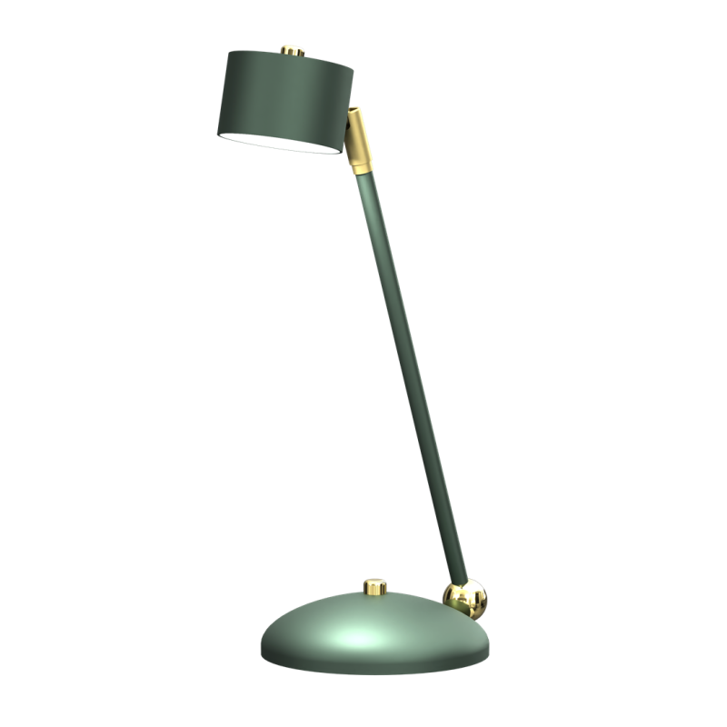 Lampe de bureau ARENA métal vert et doré GX53 Design chic 