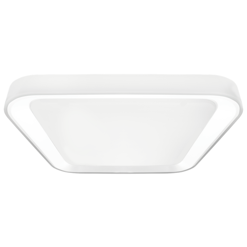 Plafonnier QUADRO 50cm carré blanc LED 66W CCT 3000k à 6000k 7050lm 