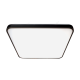 Plafonnier FABIO carré 37 cm noir et blanc LED blanc neutre 4000K 23W Minimaliste 