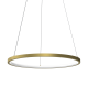 Suspension ROTONDA cercle lumineux doré horizontal LED blanc neutre 1350Lm 27W Design chic 