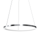Suspension ROTONDA cercle lumineux chromé horizontal LED blanc neutre 1350Lm 27W Design chic 